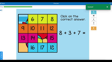 Preview video BOOM Cards - Adding 3 Numbers and Teen Numbers with Ten Frames