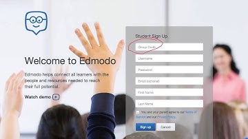 Signing up for Edmodo