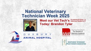 National Veterinary Technician Week 2025 - Meet Brandon!