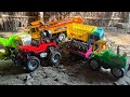DUMPER full loding JCB 3DX MAHINDRA tractor cartoon video Toys car video | THAR OFF RODING