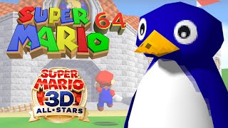 Expressões alternativas dos pinguins de Super Mario 64 são encontradas no  código do jogo