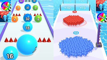 ✅ Ball Run 2048 Vs Count Masters New Big Update All Levels Gameplay