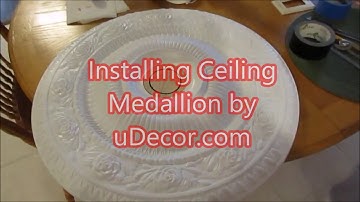 uDecor medallion installation