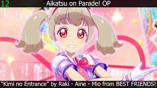 My Top 15 Aikatsu on Parade! Anime Songs