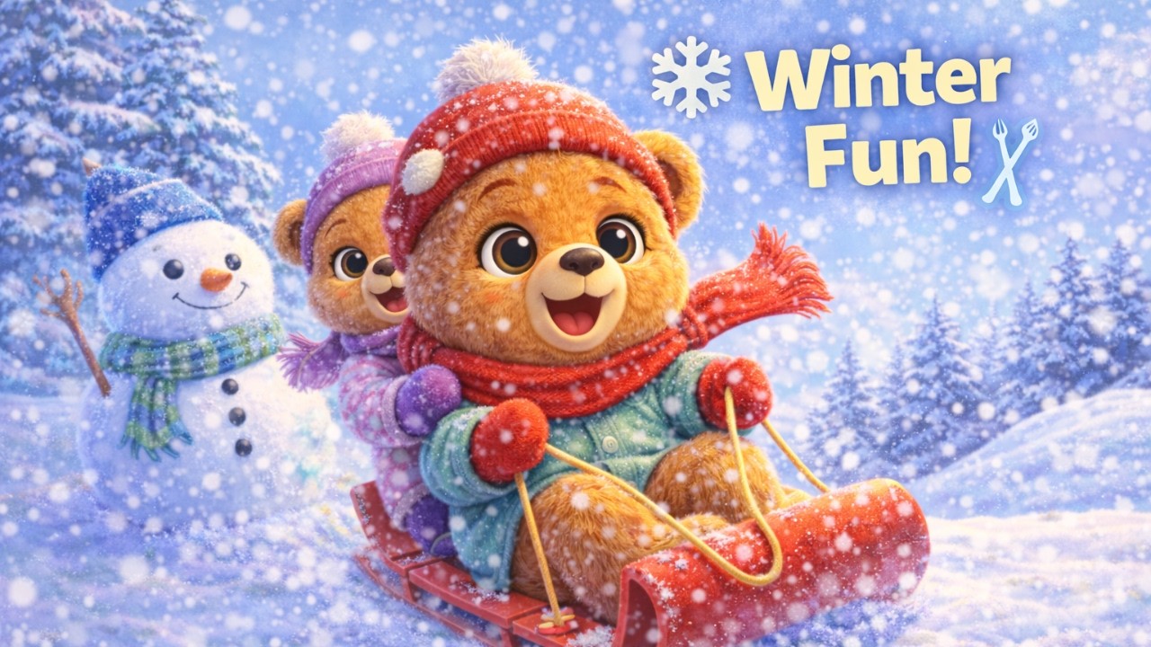 Bobo’s Winter Adventure ❄️ | Learning Through Play | Cartoon For Kids