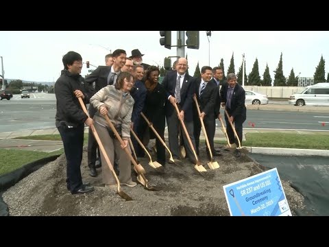 Work To Widen 'Mathilda Monster' Begins Near 101/237 Interchange In Sunnyvale - YouTube