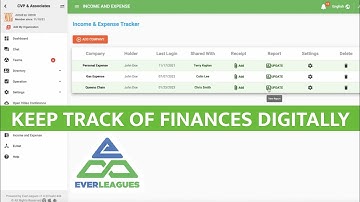 How keep track of finances using the Everleagues Income and Expense Tracker｜Collaboration Software