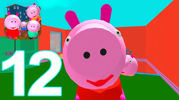Piggy Neighbor family escape obby house 3D Gameplay Walkthrough Part 12 Level 12 (IOS/Android)