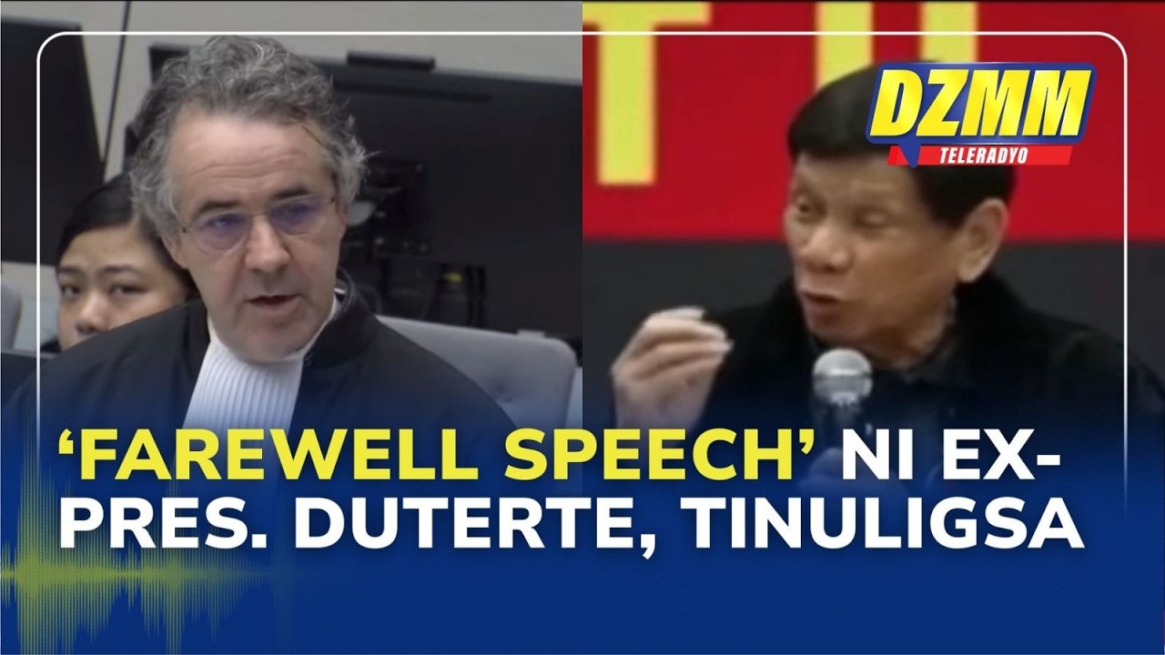 Prosecution plays Duterte’s 'farewell speech' at ICC confirmation hearing | (27 February 2026)