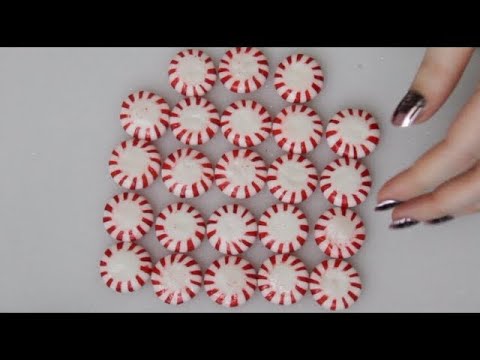 SATISFYING PEPPERMINT ASMR Opening Starlight Mint Candies - YouTube