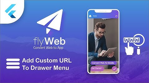 Fly Web - Customize List Navigation Drawer Menu - Flutter Web to App