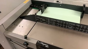 Pre-owned Morgana Major Folder Concertina Fold Demo. Perforator Unit Also Included