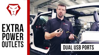 How to install an extra 12v power outlet or dual USB ports