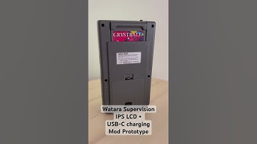 Watara Supervision mod prototype: IPS LCD + USB-C charging