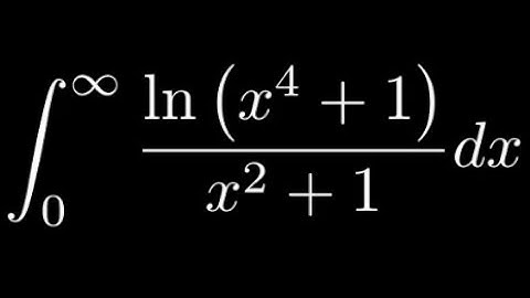 Feynman Integration Example 44 - Evaluating the Integral ln(x^4 + 1) / (x^2 + 1) from 0 to Infinity