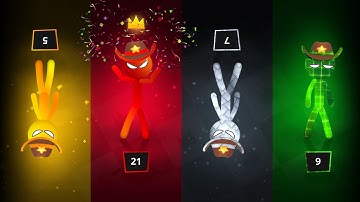 Stickman Party 1 2 3 4 Player Gameplay Satisfying MINIGAMES Walkthrough UPDATED Android ios part 84