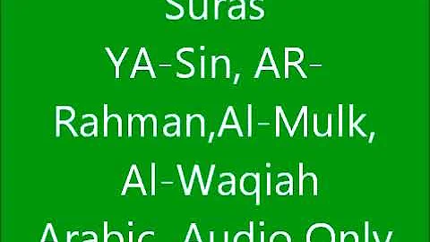 Suras Al-Waqiah,Al-Mul...
