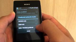 Sony Xperia E: How to Change Network Mode (WCDMA/GSM)