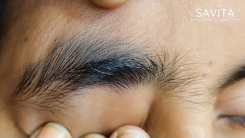 How to make eyebrow threading scissors for the first time | How to remove hair with thread