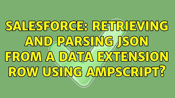 Salesforce: Retrieving and parsing JSON from a data extension row using AMPScript?