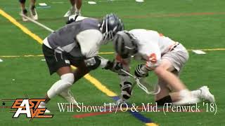 Will Showel Fenwick 18 Is A Beast At The Faceoff X