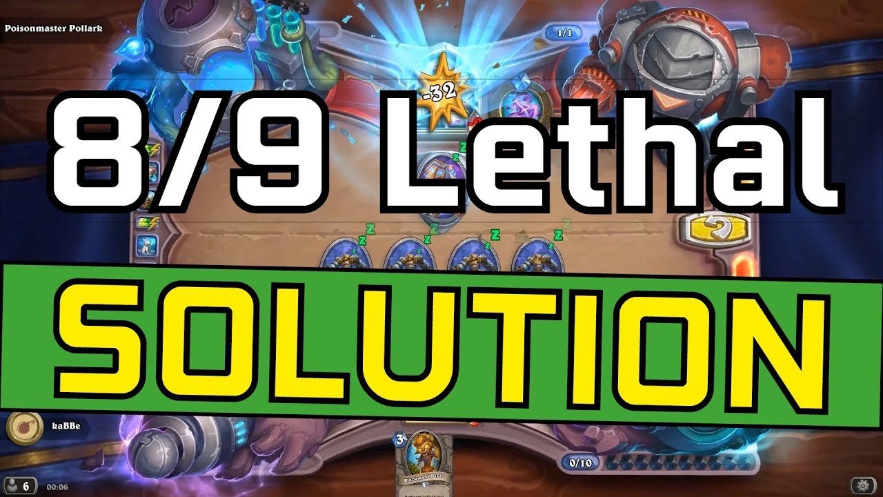 GUIDE: 8/9 Poisonmaster Pollark Lethal Puzzle Lab - Hearthstone - The Boomsday Project