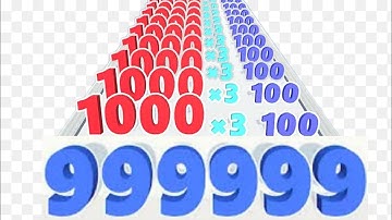 Number Master RUN And Merge 9999 game level 1 to 5 gameplay ios Android