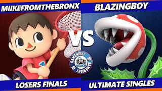 SOS Game Night 95 LOSERS FINALS - MiikeFromTheBronx (Villager) Vs. BlazingBoy (Piranha Plant) Smash