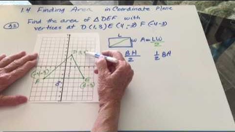 Finding area in the coordinate plane