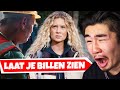 Oude viezerik flirt met tieners