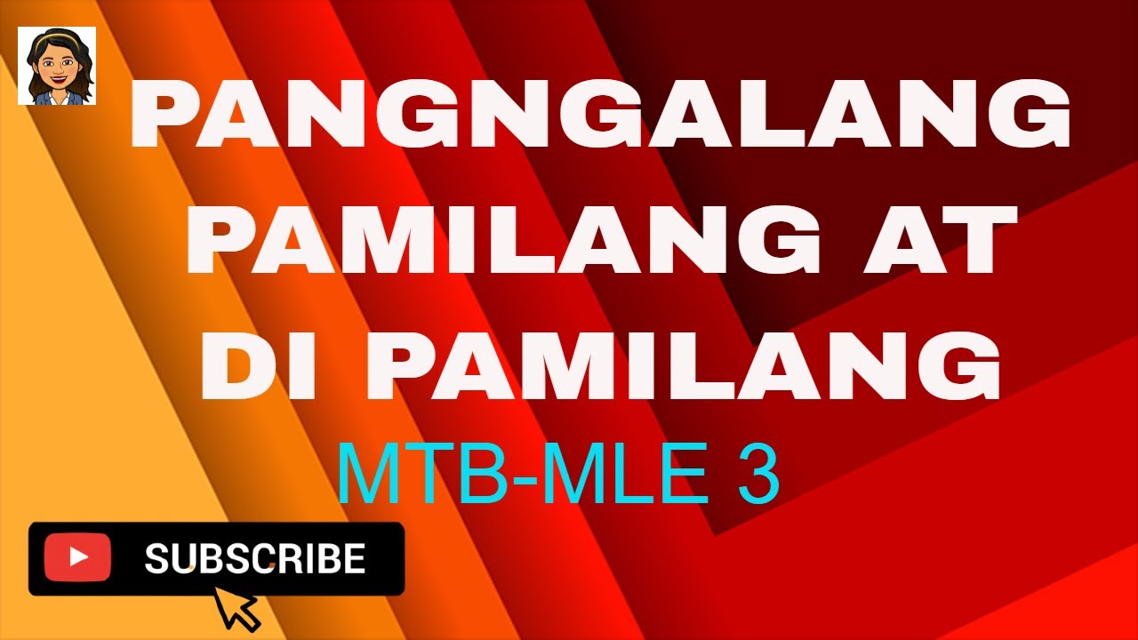 MTB 3 PANGNGALANG PAMILANG AT DI PAMILANG - YouTube