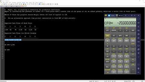 Faster method to find NPV when evaluating projects with different life spans