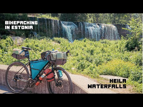 Bikepacking Estonia: The beautiful Keila waterfalls near Tallinn