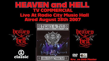 Heaven And Hell August 27th 2007 TV Commercial for "Live At Radio City Music Hall" DVD Master