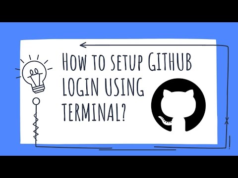 How to setup Github login using Terminal ?