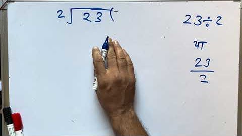 23 ÷ 2 | divided by 2 | divide kaise karte hain | bhag karna sikhe (in Hindi) | Surendra Khilery