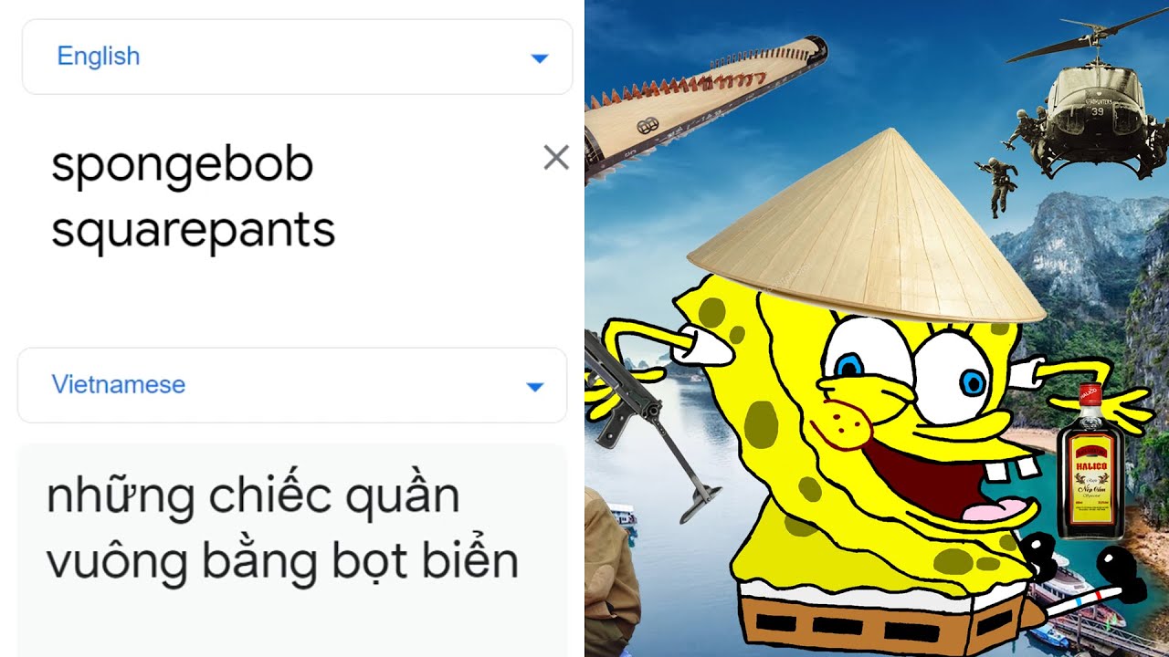 Spongebob Squarepants in different languages meme - YouTube