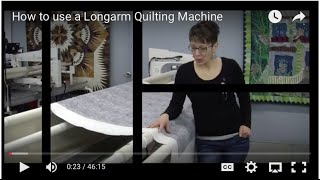 How to use a Longarm Quilting Machine