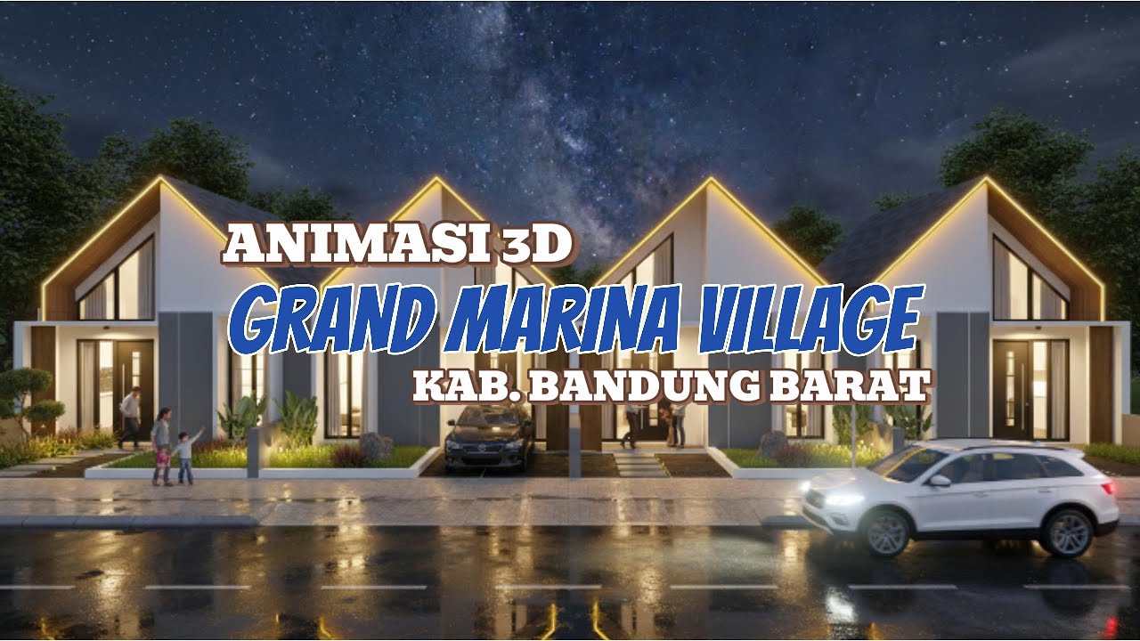 3D Animasi Grand Marina Village - Kota Cimahi Jawa Barat