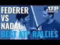 Roger federer vs rafael nadal best ever atp shots  rallies