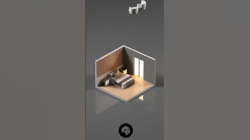 Architecture interior designش Simple Animation For Maquette Roomhop #3dmax #vray #premiere