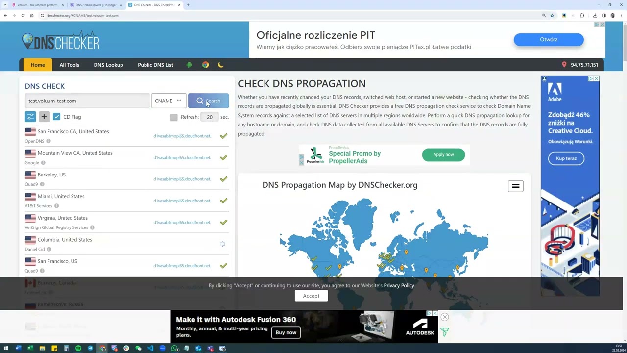 Configuring custom Tracking Domain with Hostinger and Voluum