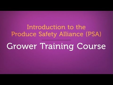 Introduction to the PSA Grower Training Course