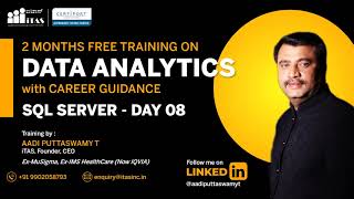 DATA ANALYTICS WITH CAREER GUIDANCE - SQL SERVER - DAY 08 - INSERT, UPDATE, DELETE