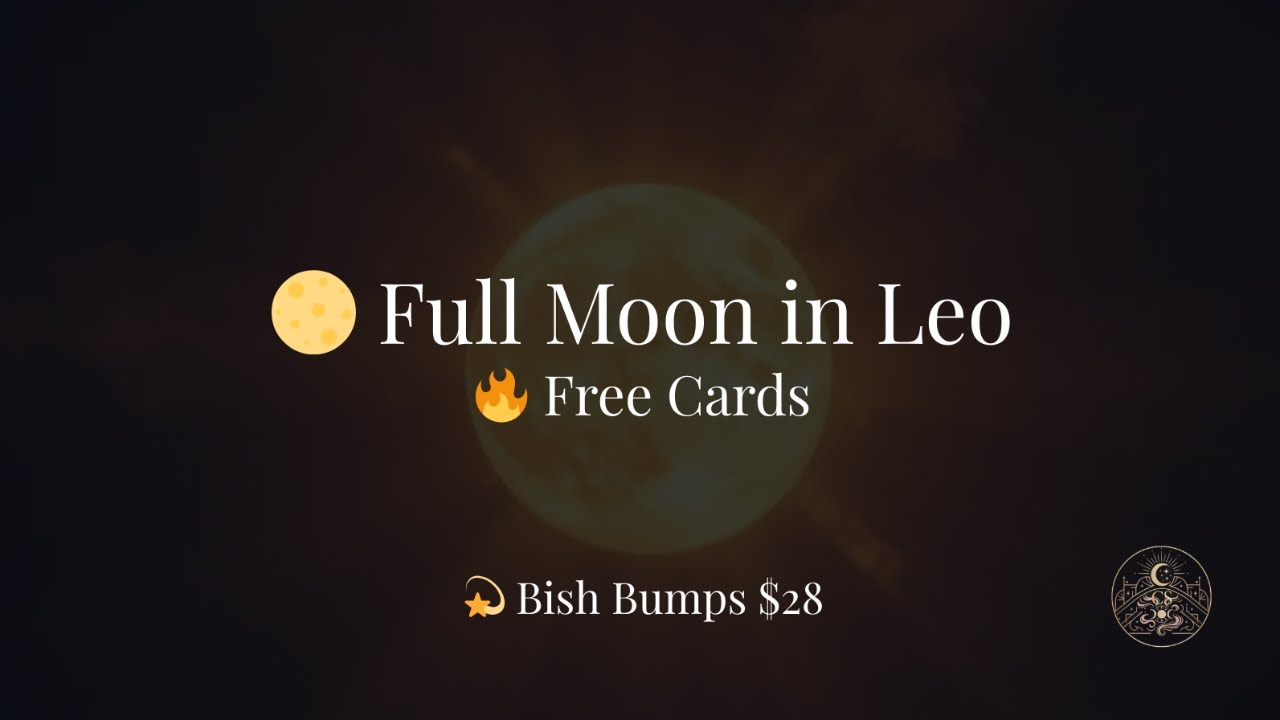 📱 Full Moon in Leo 🌕 DAYTIME LIVE Tarot & Oracle Trio Reading | Free Cards + Bish Bumps