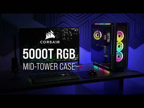 CORSAIR 5000T RGB Mid-Tower Case - Bold Style. Brilliant Lighting.