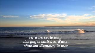 La Mer ~ Francoise Hardy (HD, HQ) with French lyrics chords