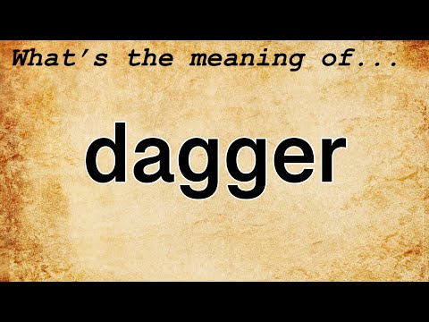 Vídeo: Qual é o significado de dagged?