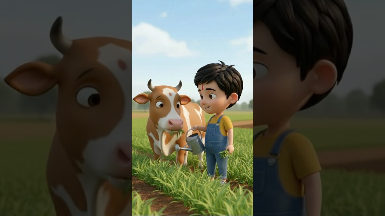 🚙 Aki की Jeep 🚜 | Khet, Tractor aur Gaay 🐄 | Kids Learning Shorts | Suno Baby Kids