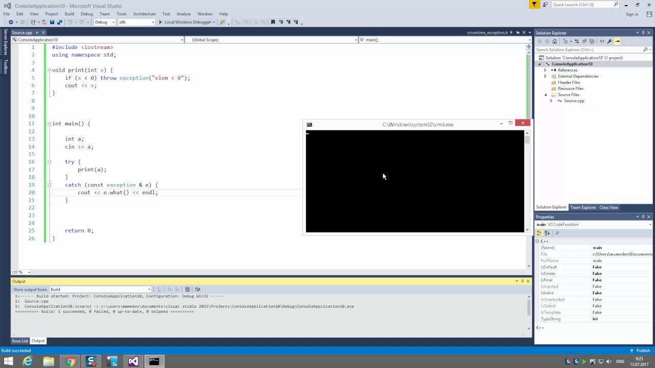 try catch c++ [СПУ-16-О2] - YouTube